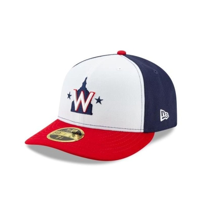 White Washington Nationals Hat - New Era MLB Authentic Collection Alt 2 Low Profile 59FIFTY Fitted Caps USA6042351